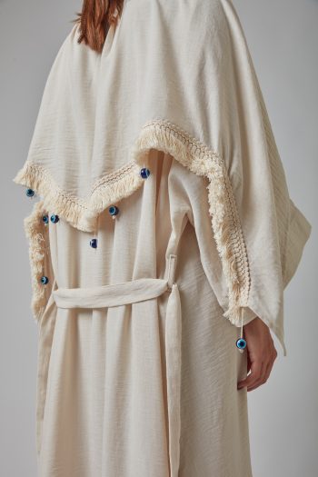 Keten Ekru Kimono